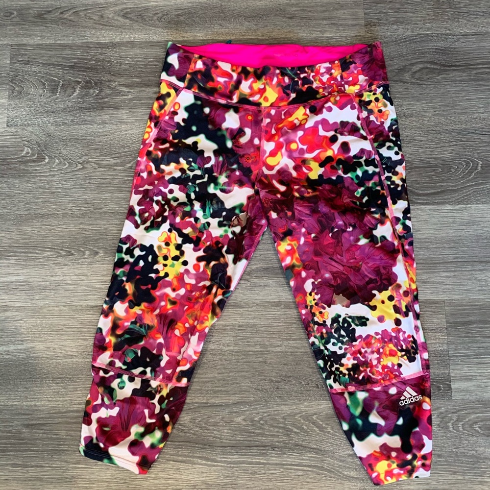 Adidas multicolor Capri leggings